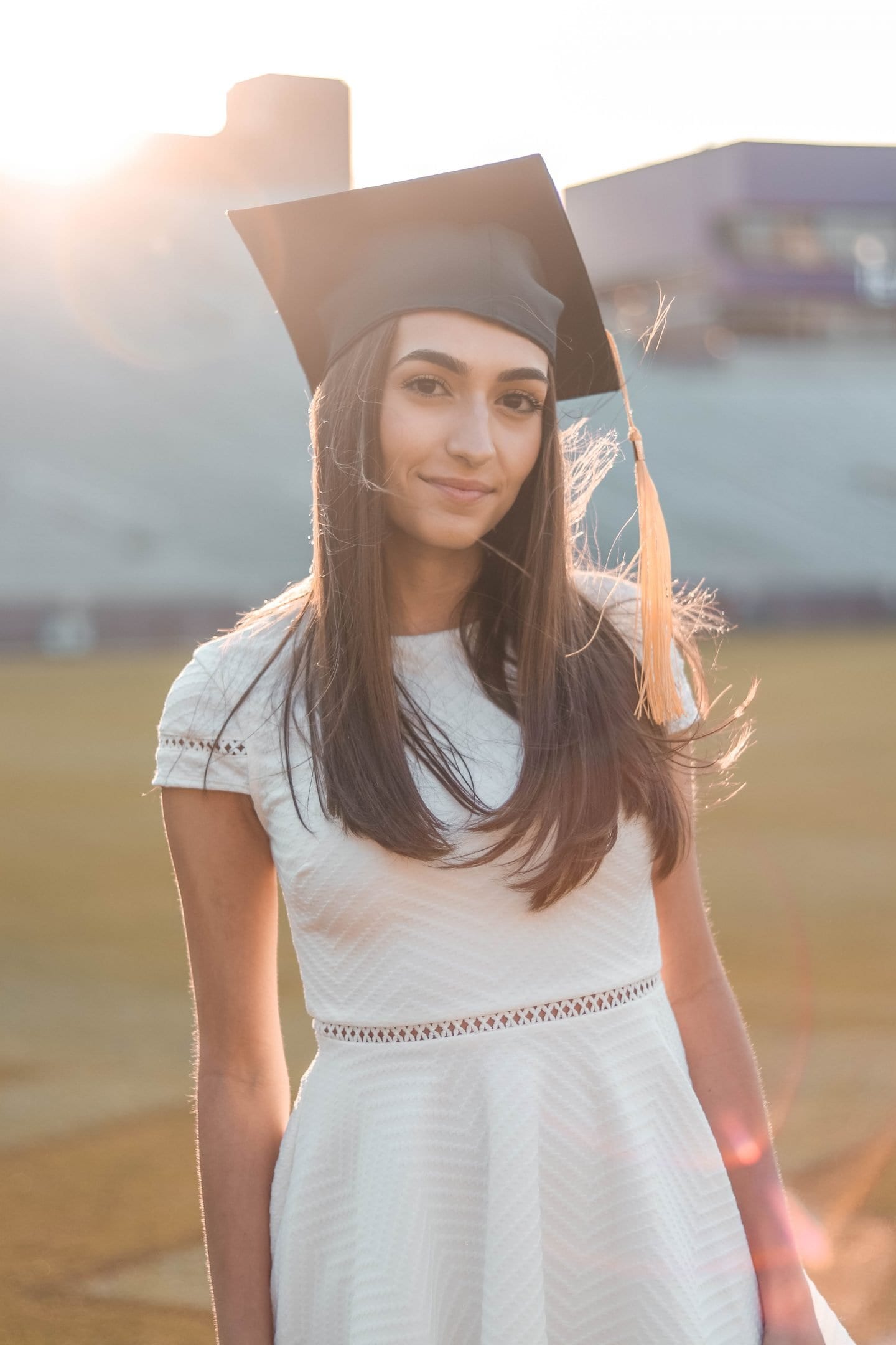 Girl in Graduation Cap for Graduate Portrait Photography Session