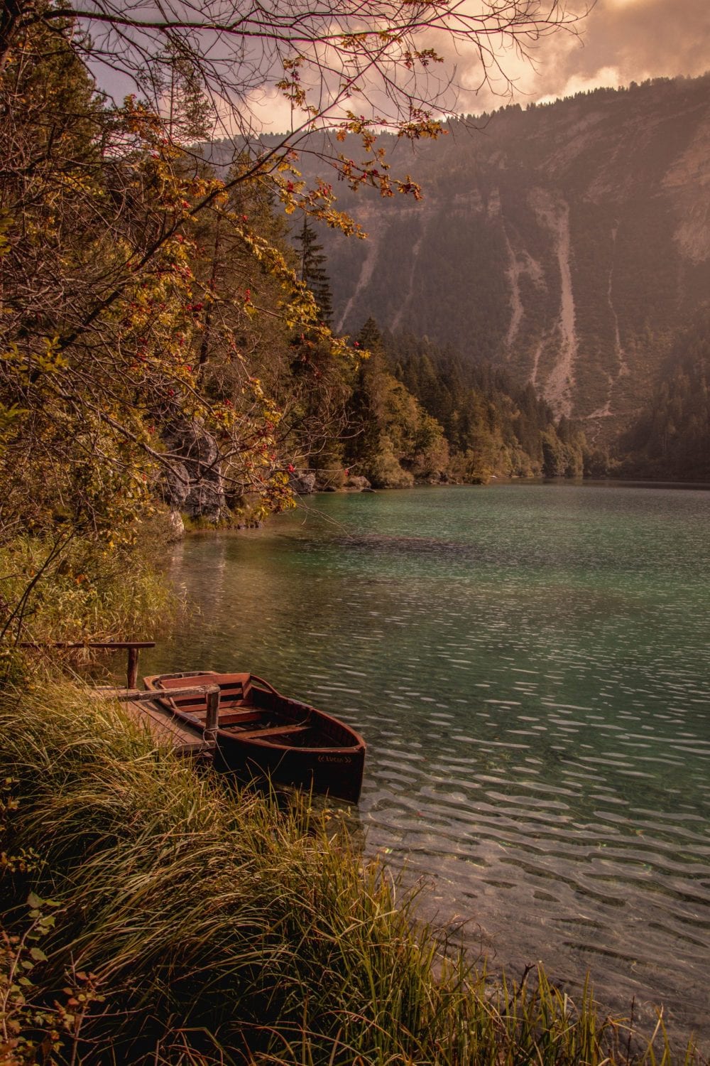 Lago di Tovel in the Fall