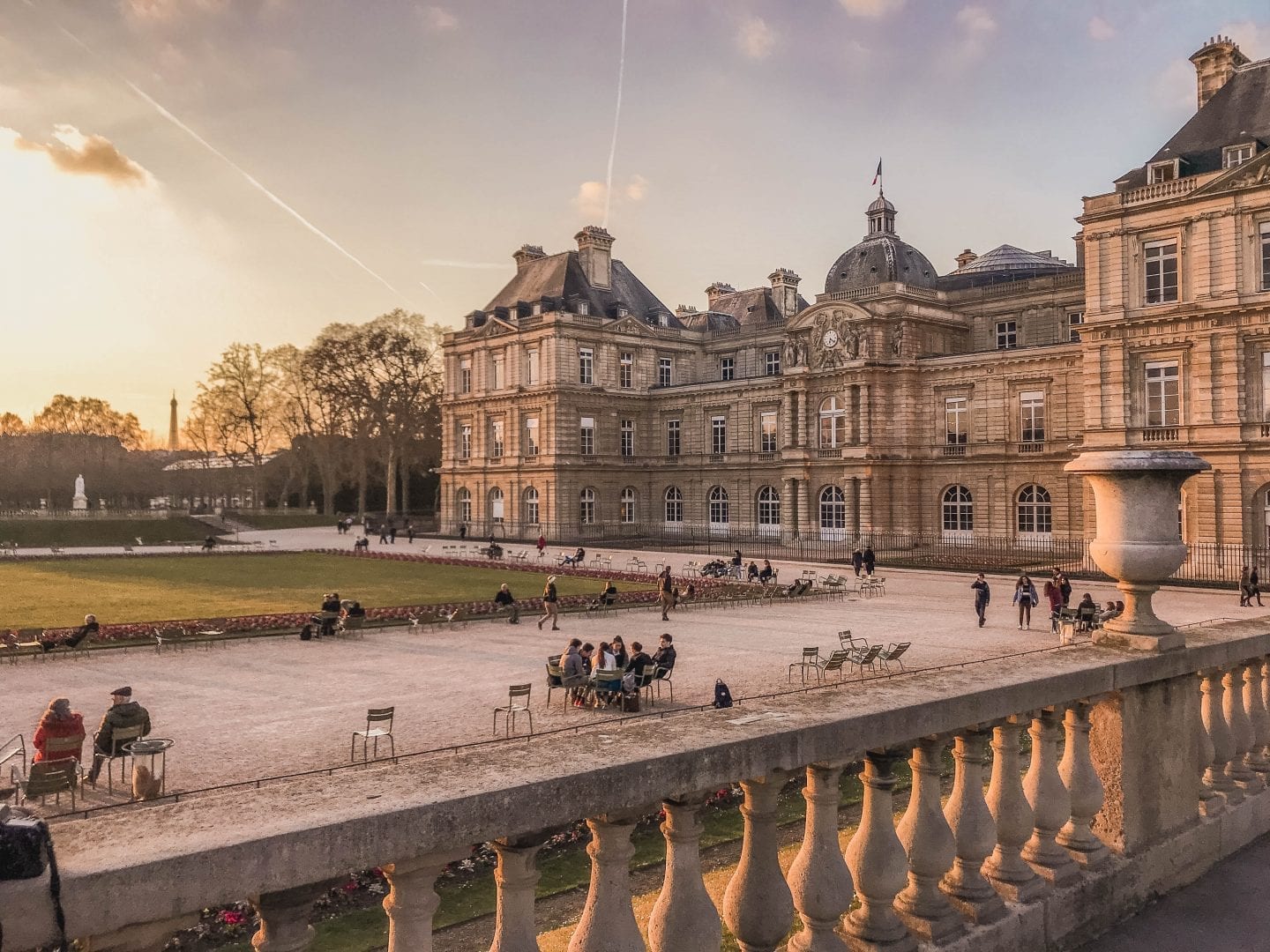 Luxembourg Palace and Gardens in Paris, France