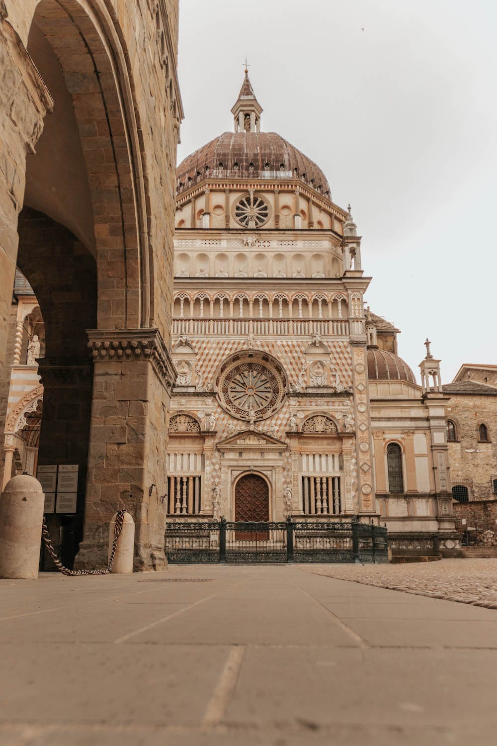 Domed church in Bergamo Italy called Cappella Colleoni