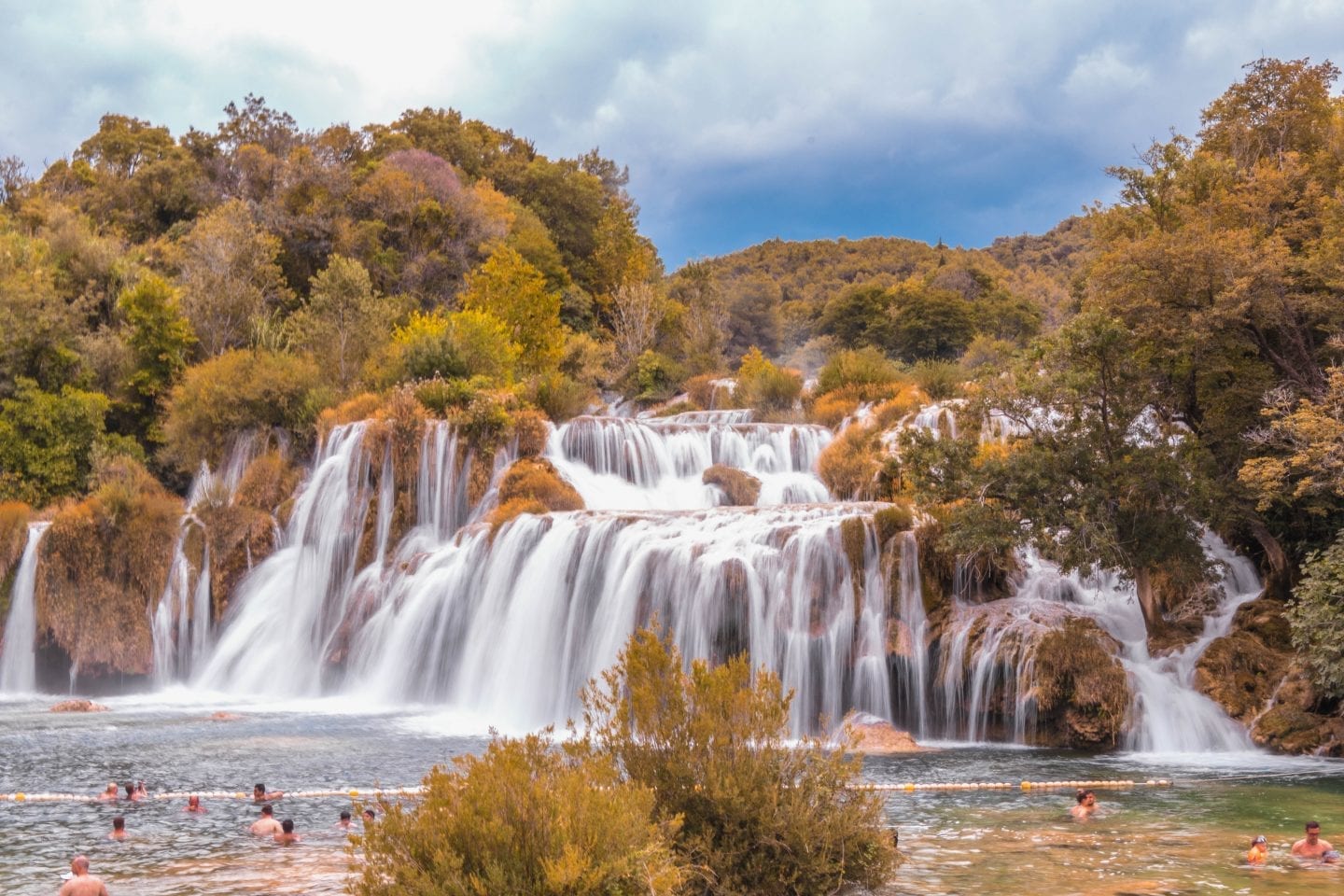 Swimming at Krka National Park