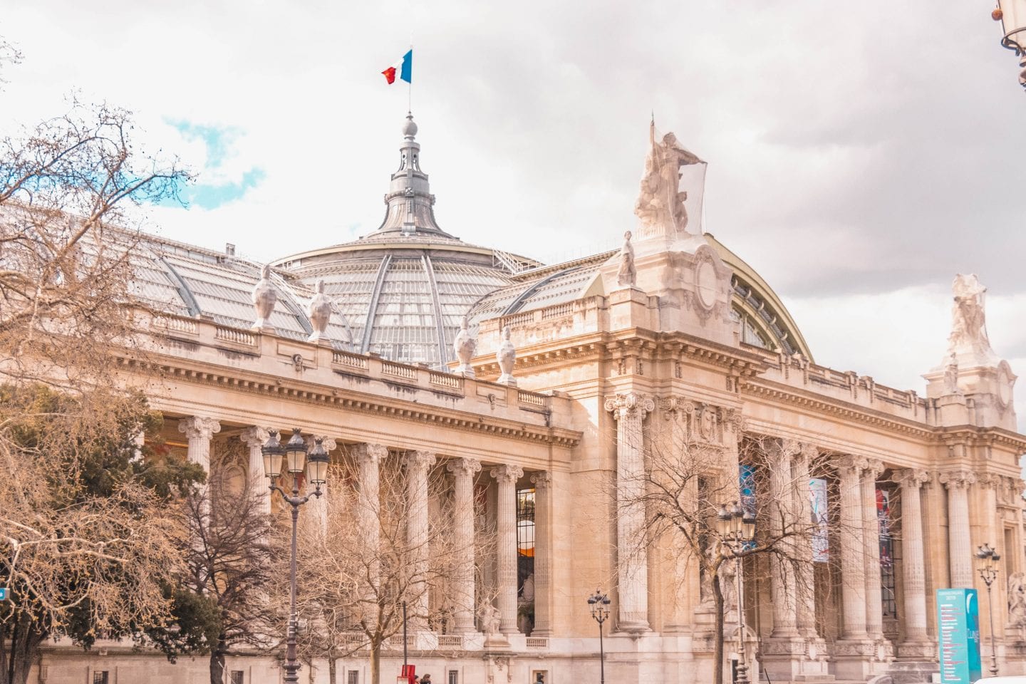 The Grand Palais in Paris during March 