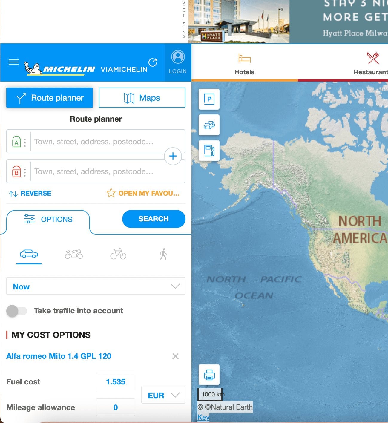 plan trip itinerary map