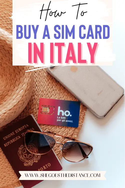 travel to italy sim card