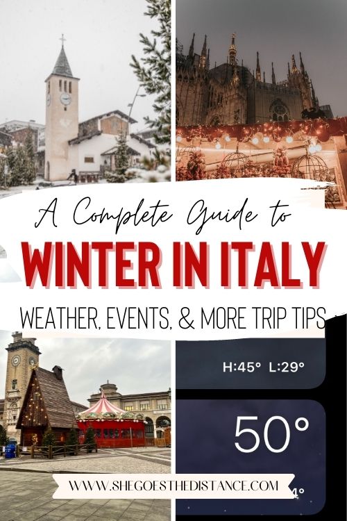northern italy winter trip