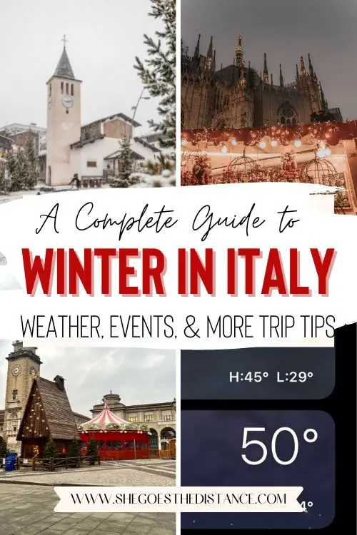 northern italy winter trip