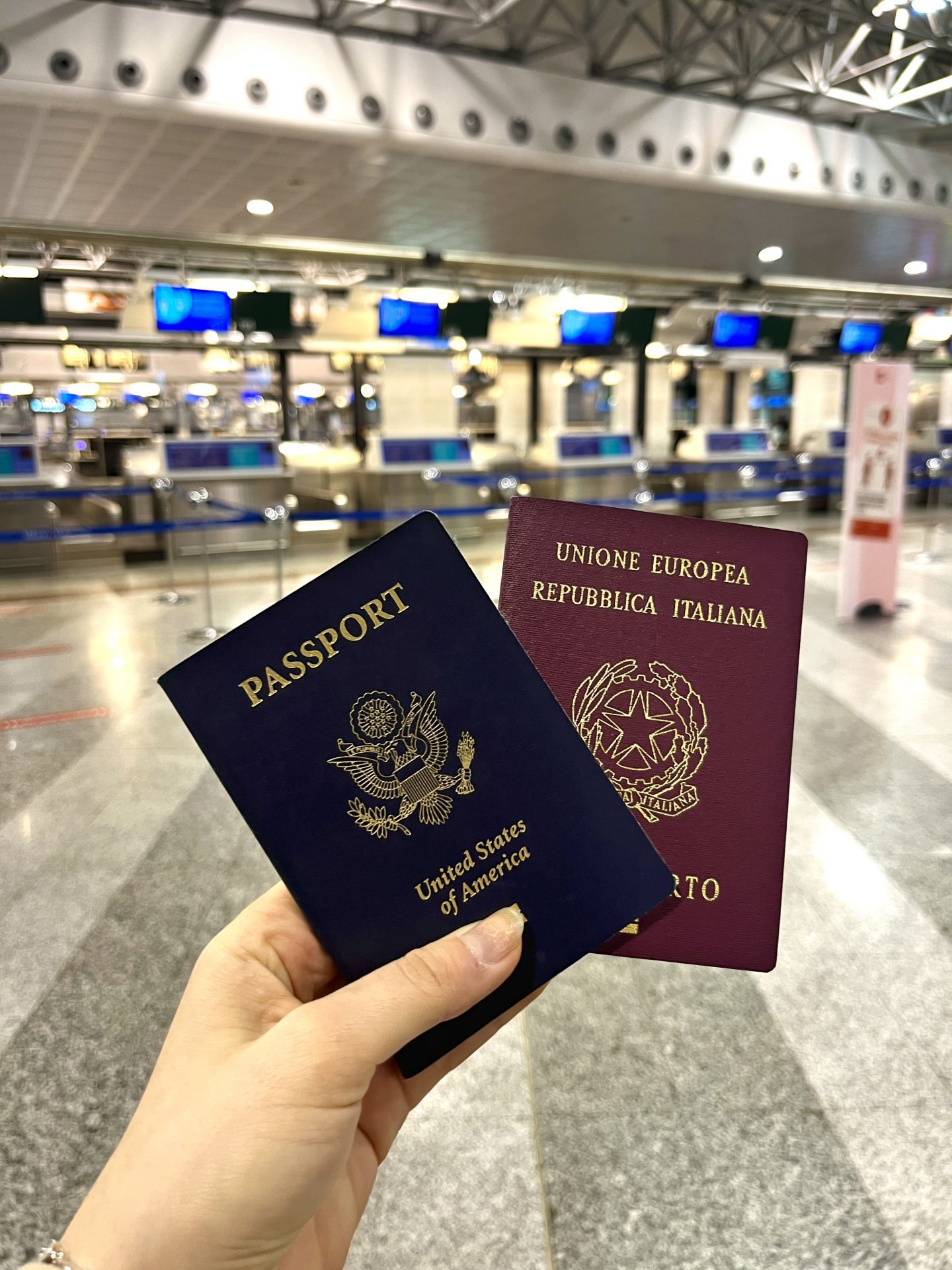 travelling with two passports with different names