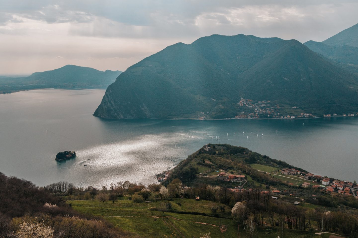 View from Santuario della Madonna della Ceriola on Monte Isola