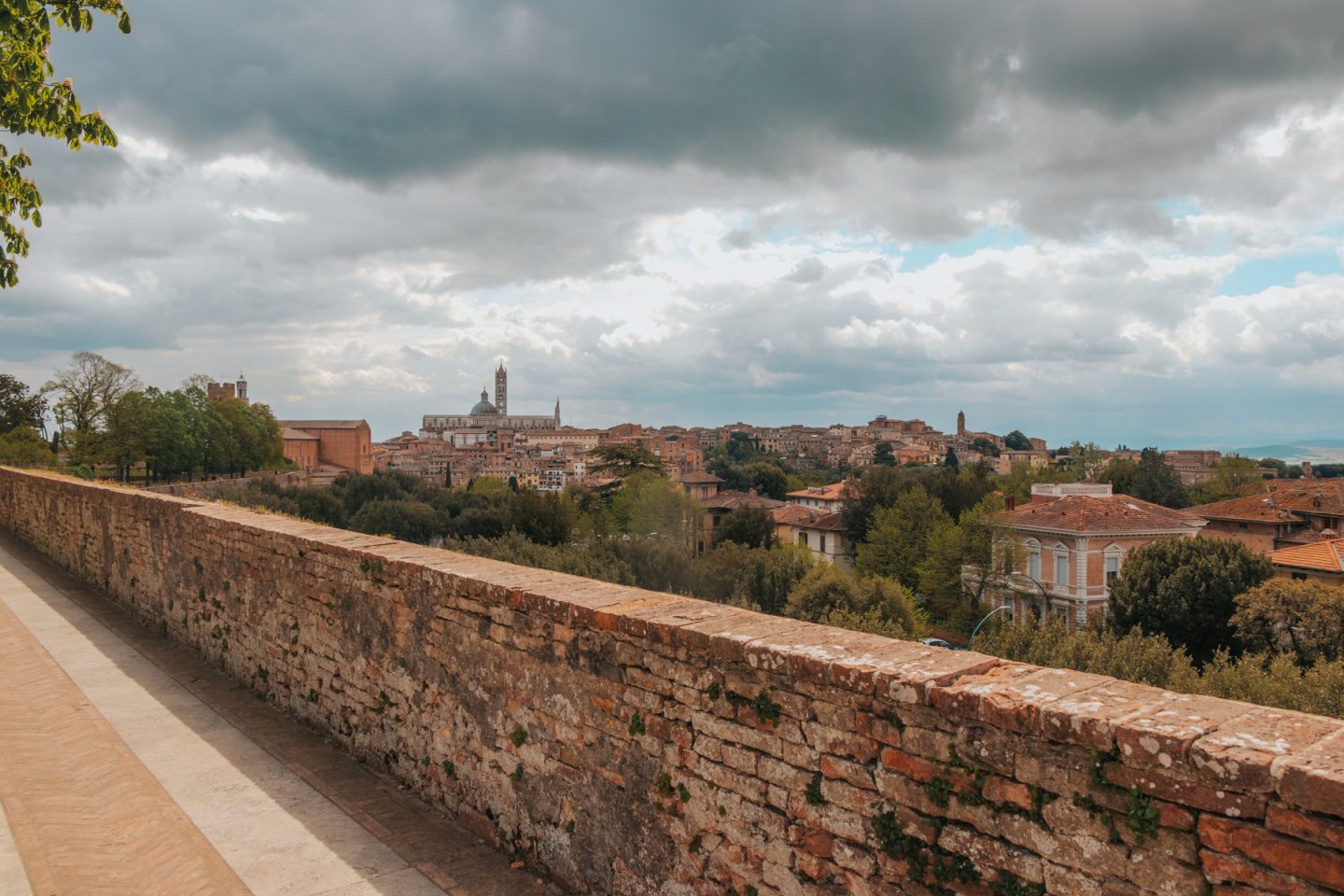View of Siena, Italy from Medici Fortress
